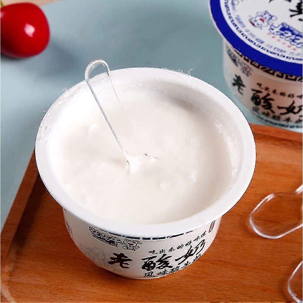 Althee 500pcs Disposable Plastic Spoons Clear Ice Cream Spoons Mini Spoons For Jelly Pudding Desert