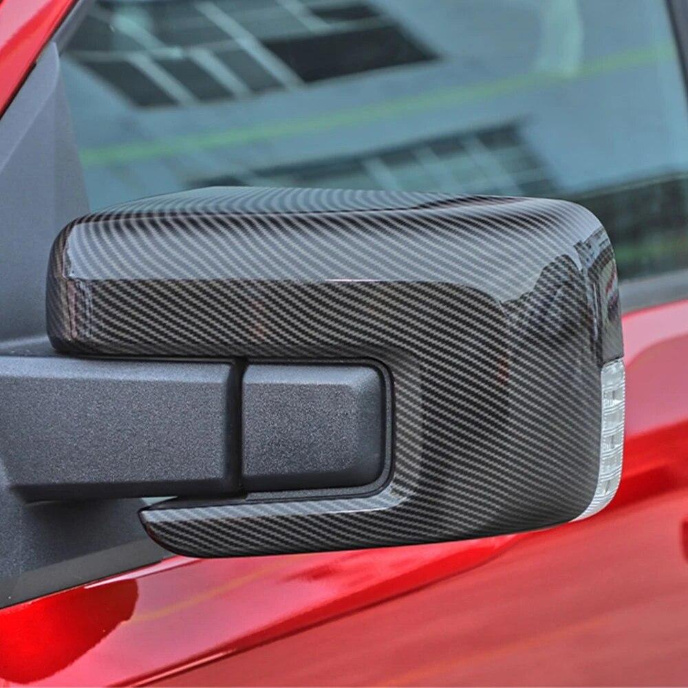 Vedere din spate pentru mașină, oglindă laterală pentru ușă, acoperire decorativă pentru cadru pentru Ford F150 F-150 2022 Accesorii exterioare