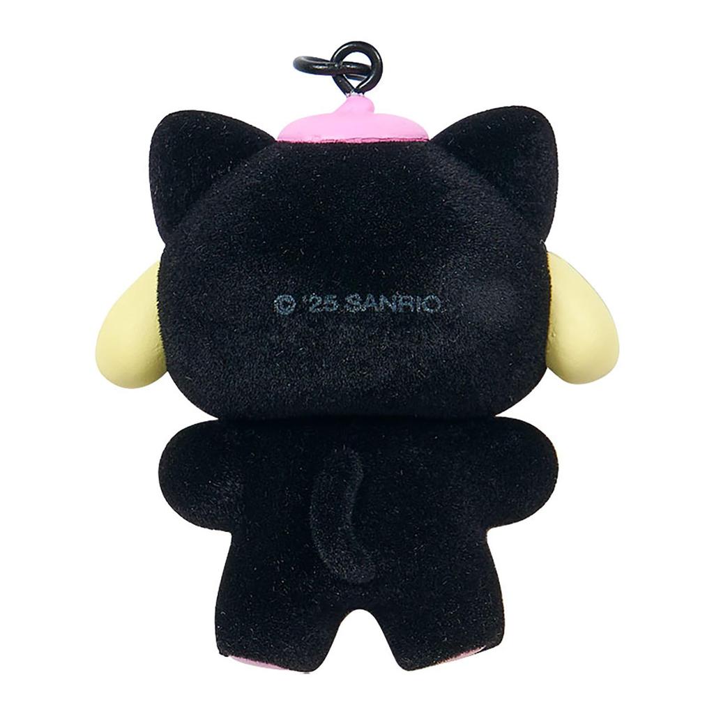 Sanrio Keychain Pompompurin Flocked Finish 387614 (Black Animals)