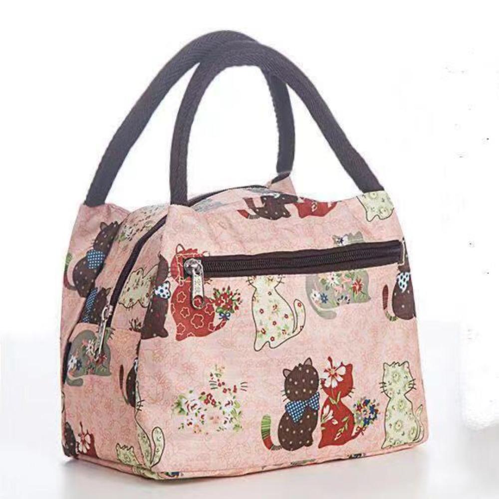 Portable Adult Kids Oxford Cloth Insulated Lunch Bag Camping Food Drink Cooler Bag Picnic Travel Bag Waterproof Food Storage Box