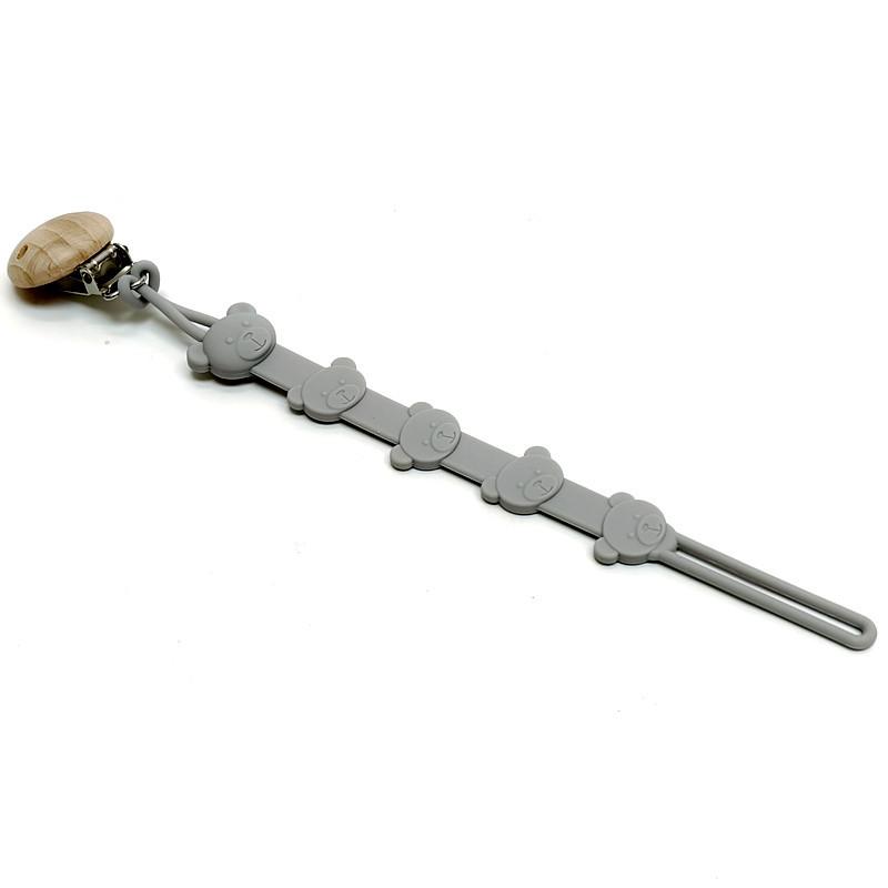 One Pacifier Chain Baby Teether Pacifier Lanyard Chain Teether Chain Anti-Loss Rope Silicone Pacifier Chain Clip