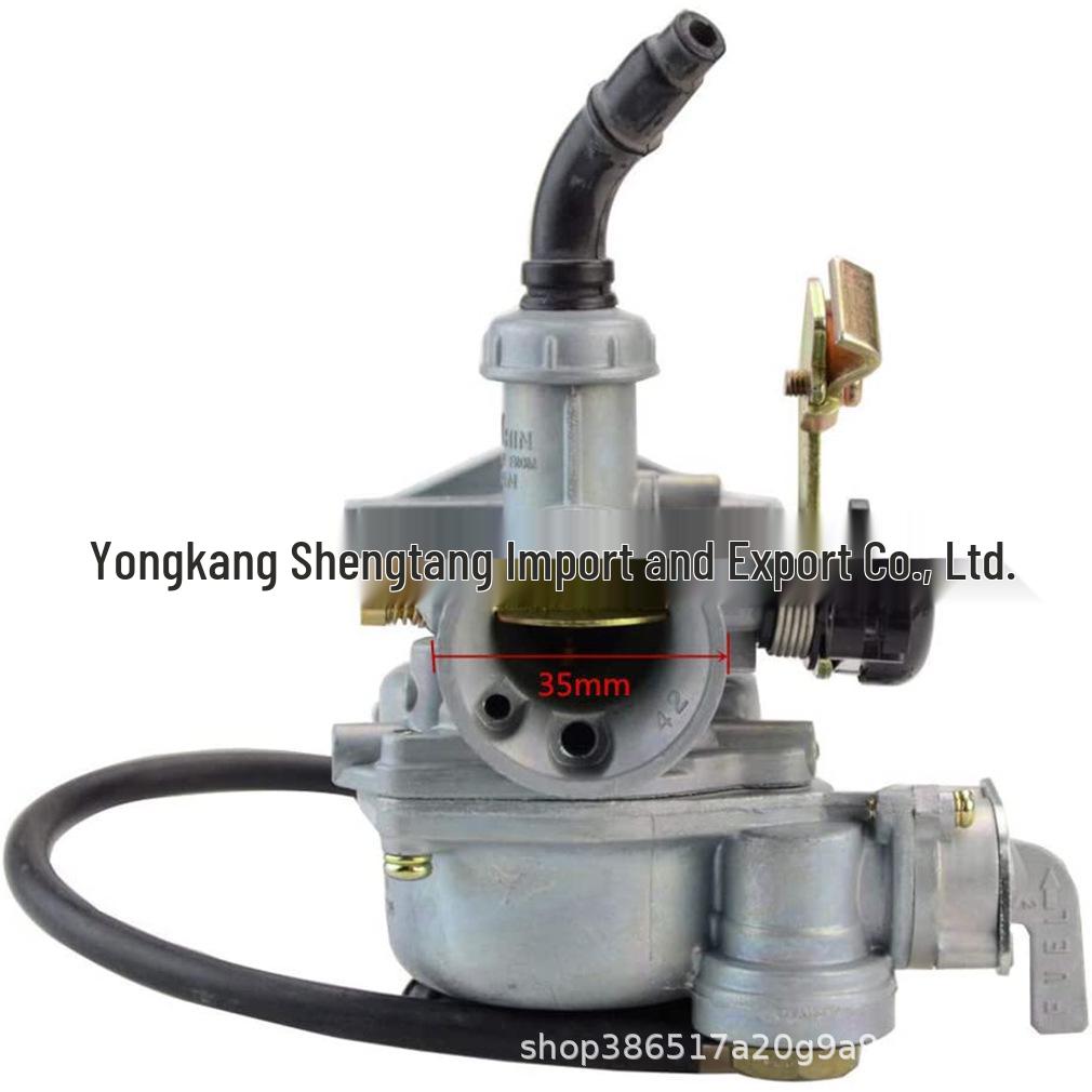PZ19 Vergaser mit Kraftstoffhahn & Choke-Kabel für 50cc-125cc ATV, Go-Kart, Roller