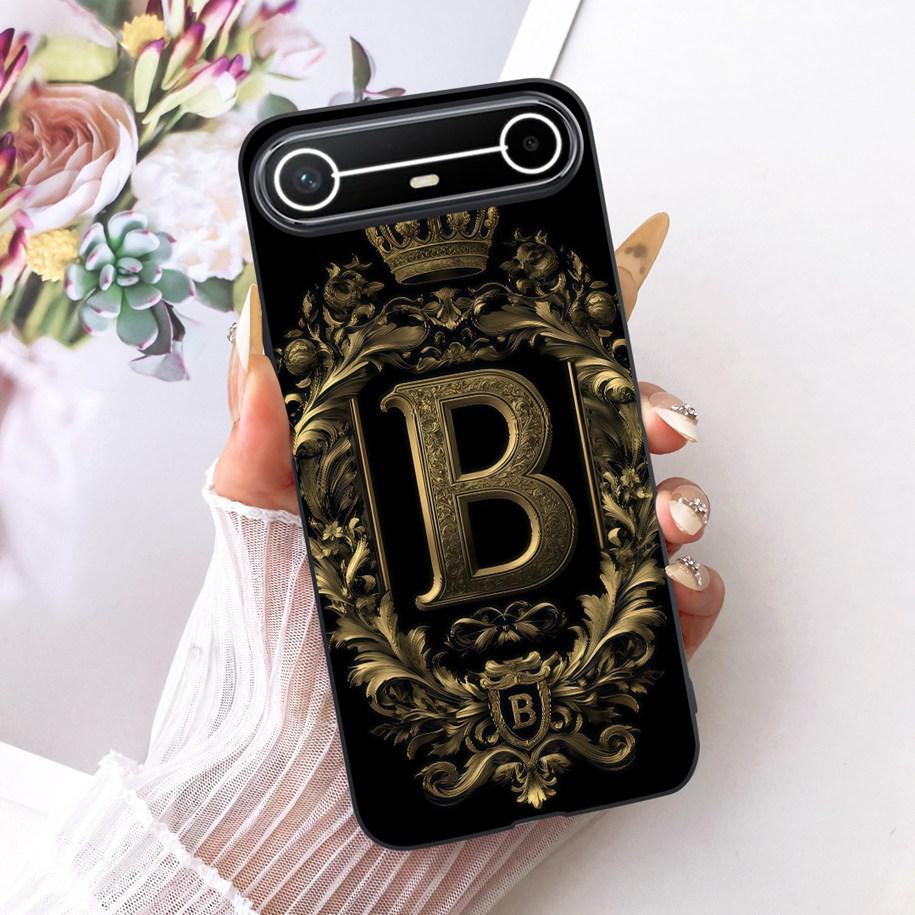 For Tecno Pova Slim Case Luxury Crown Letters Funda Soft Silicone Phone Cover For Tecno Pova Slim 5G Coque KM9 Shockproof Bumper