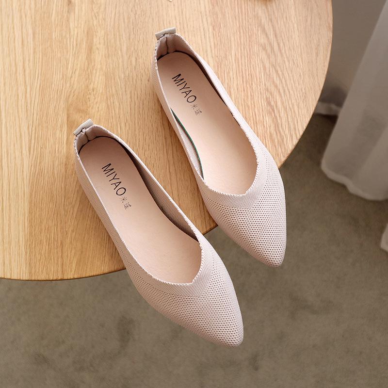 Mujeres moda zapatos casuales Choque color ballet flats tejer vamp suave  fondo zapatos de corte bajo comprar a buen precio — entrega gratuita,  reseñas reales con fotos — Joom