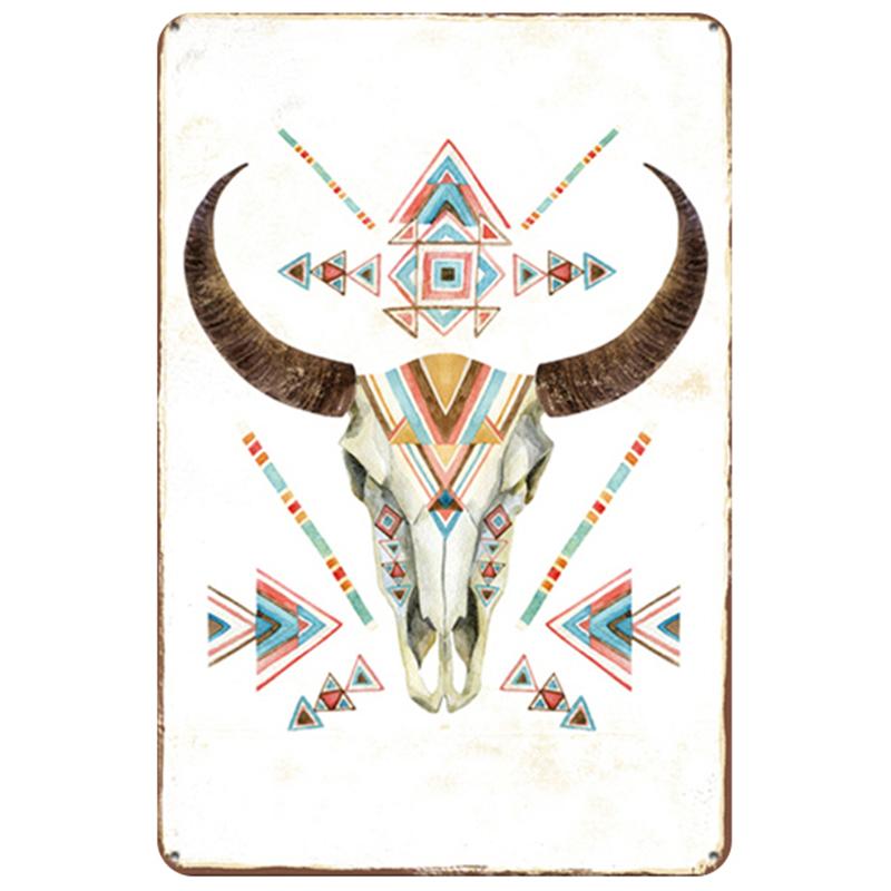 

Налет с оленем, металлическая винтажная жестяная вывеска, металлический плакат, потертый домашний декор, вывески для бара, кафе, ресторана, украшения, железная живопись 20x30cm