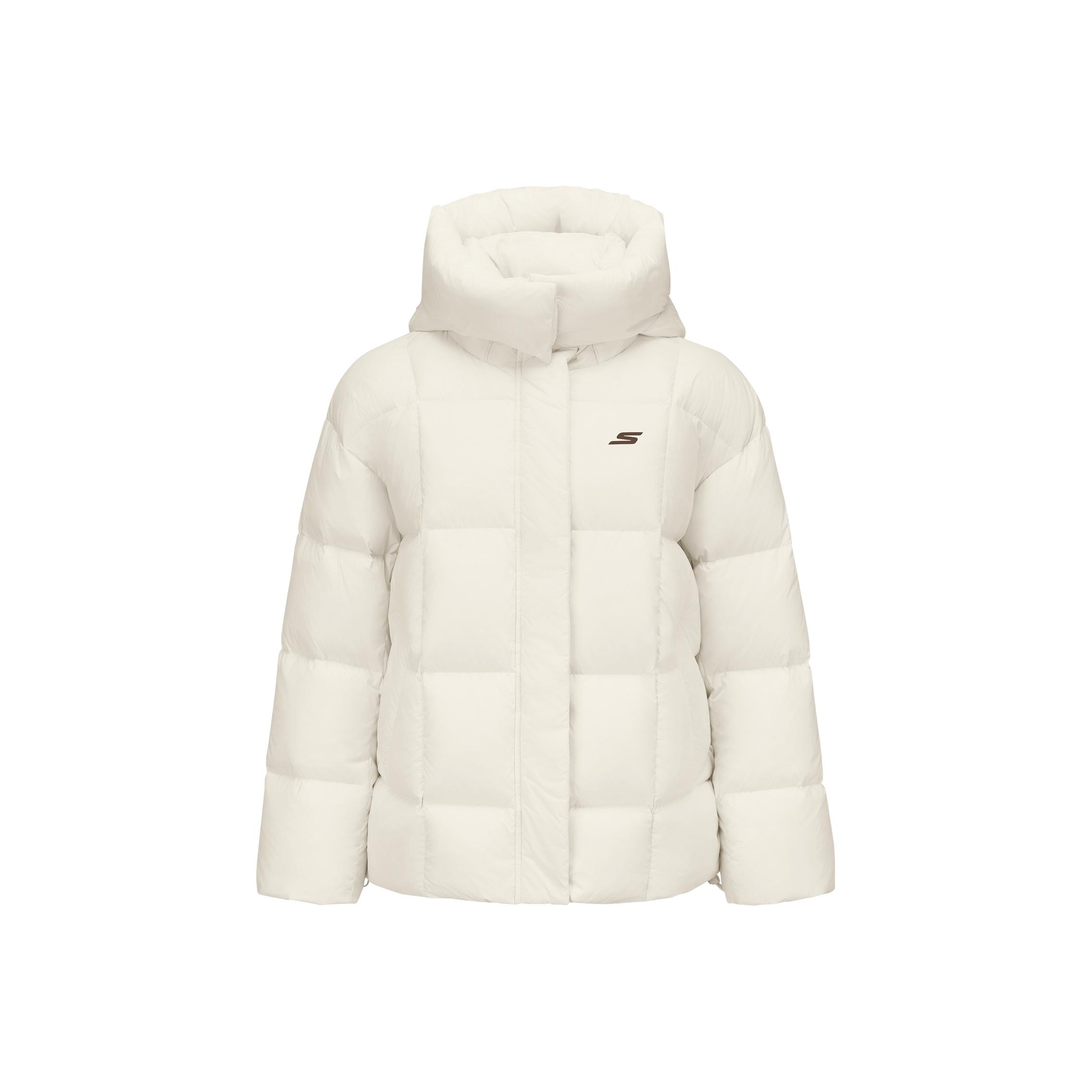 Skechers Windproof Waterproof Oil Resistant Warm Durable Comfortable Short Duck Down Jacket Women outerwear P425W134-0074 L