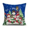 Xmas Cushion Cover Pillowcase Holiday Decor Christmas Pillow Covers Antler Bear Snowflake Christmas Tree Pillow Case