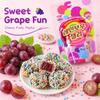 Gominolas SEOJU Sabor Uva Arcoíris 46g | Recubrimiento Crujiente de Virutas Arcoíris, Núcleo de Gominola de Uva Elástico, Textura Única en Capas