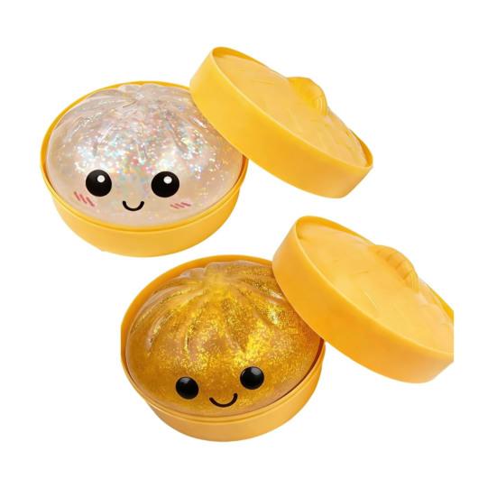 Steamed Bun Squeeze Toy Soft TPR Fidget Toys Sensory Stress Reliever Cute Slow-Rising