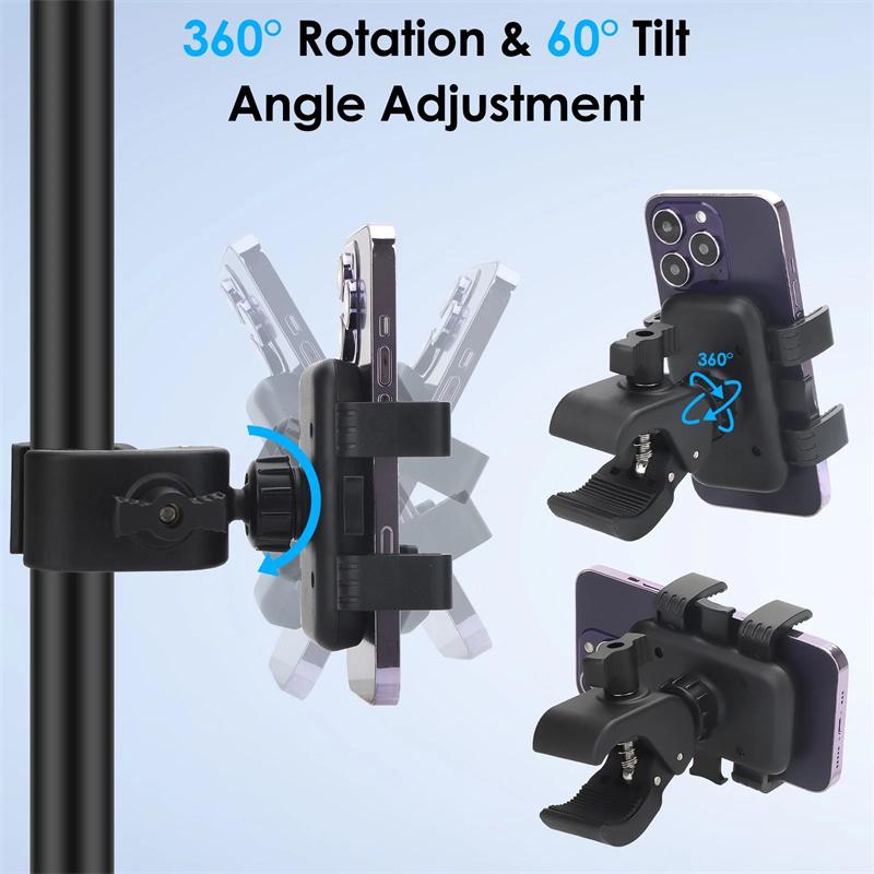 Phone Holder Motorcycle Mobile Phone Holder Mountain Bike Cellphone Bracket Cycling Accessories For 4-7 Inch