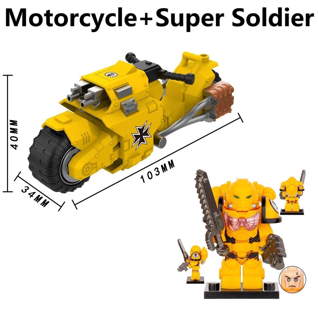 Ny Moc Ghost Rider Med Motorcykel Byggklossar Mini Actionfigur Leksaker