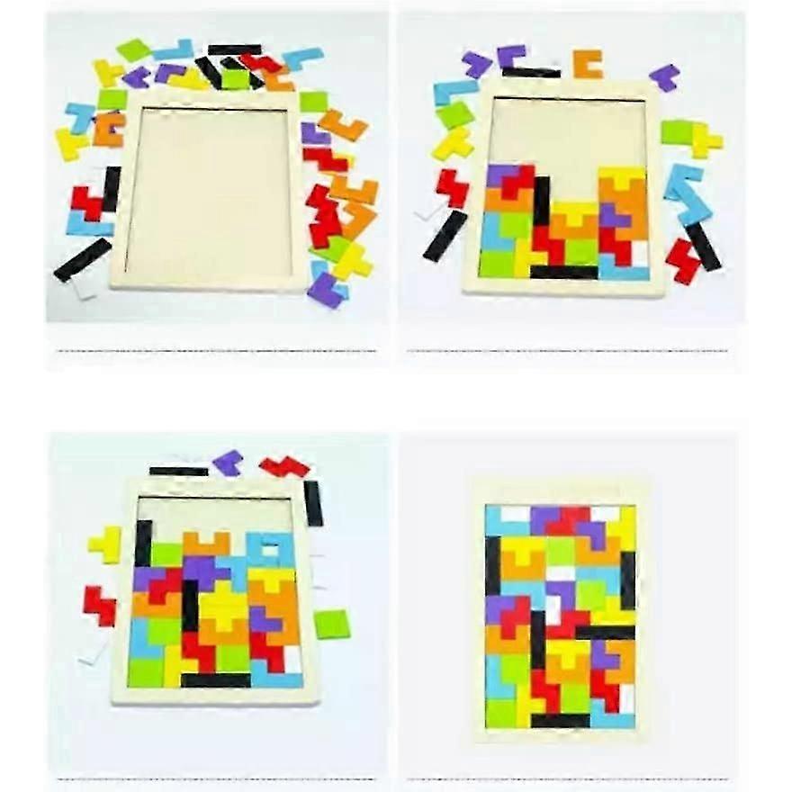 Wooden Jigsaw Puzzle Educational Toys for Suitable for Children Over 3 Years (40Pcs)