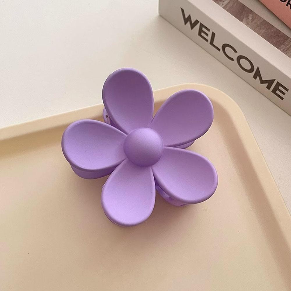 1Pcs Large Flower Shape Hair Claw Clip Sweet Floral Non Slip Hair Claws Girls Crab Clips Headwear Accessories
