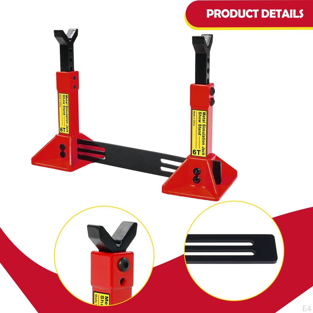 RC Car Jack Stand Diorama Display, Micro Landscape Decor, Photo Props, Miniature Model for 1/18 1/12