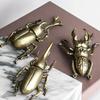 Elegant Antique Alloy Insect Miniature Statue Premium Collectible Ornament For Study Room Home Office Decors Gift