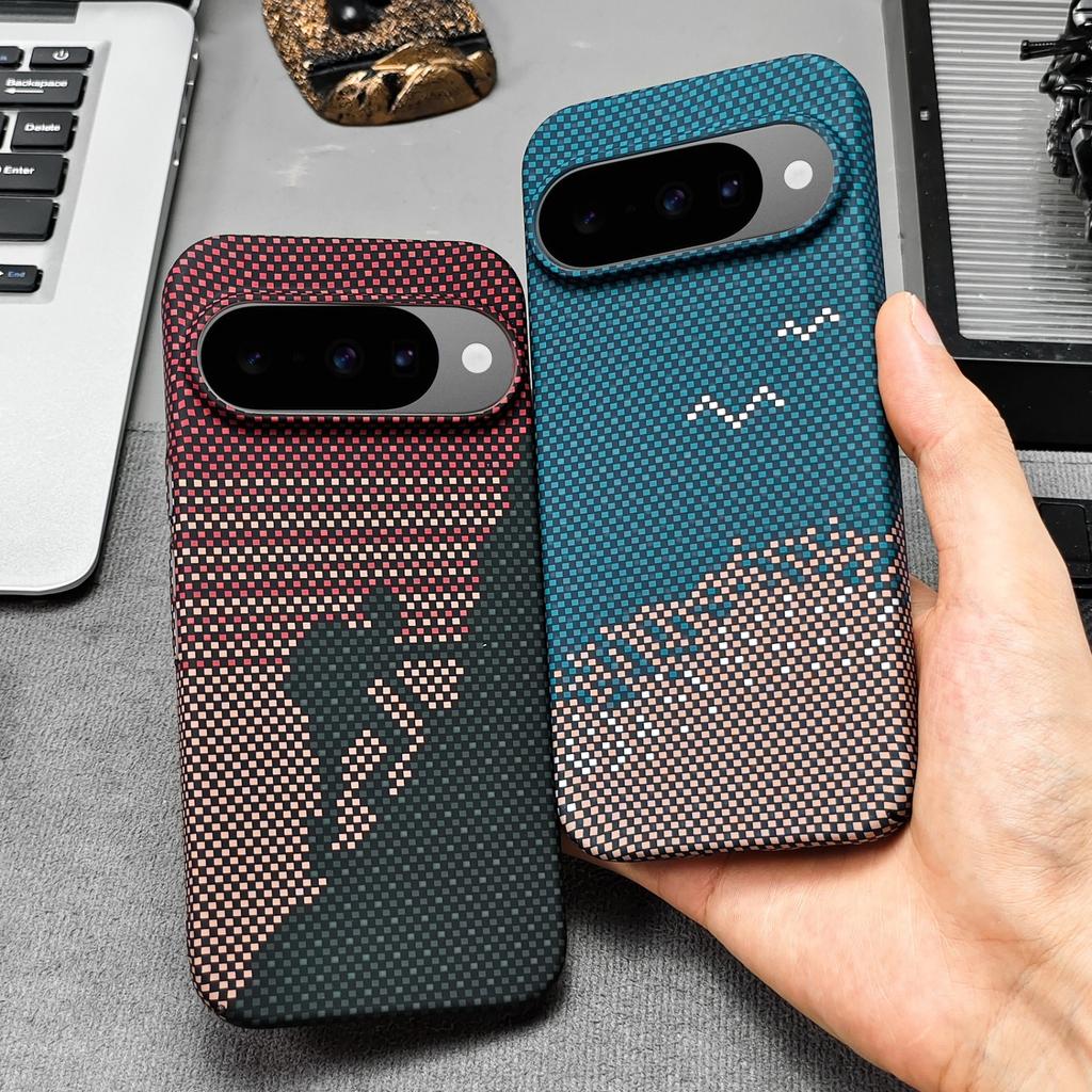 Applicable to Google 11pro mobile phone case all-inclusive magnetic woven non-slip Gooqle11 climbing blue sea advanced tide brand