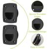 Recessed Sliding Door Handle, 8PCS Black Nylon Flush Pull Handle Hidden Concealed Recessed Sliding Door Pull Handles Closet Knob Flush Finger Cabinet