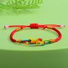 Handgefertigtes Fünffarbiges Knottenarmband: Ethnischer Stil Drachenbootfest-Accessoire für Erwachsene & Kinder