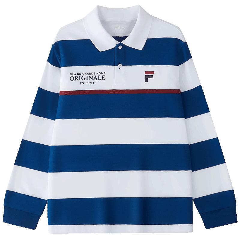 FILA Boys 2026 Autumn Knitted Long Sleeve Polo Shirt 170