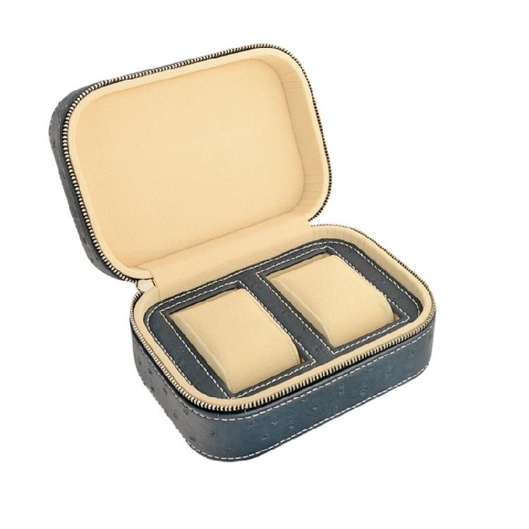 2 Slots Exquisite Watches Storage Box Holder Dustproof Anti-scratch for Personal