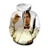 Cross Border Popular Scarface 3D Printed Long Sleeved Sweatshirt for European and American Men's Casual Hooded Sweatshirt