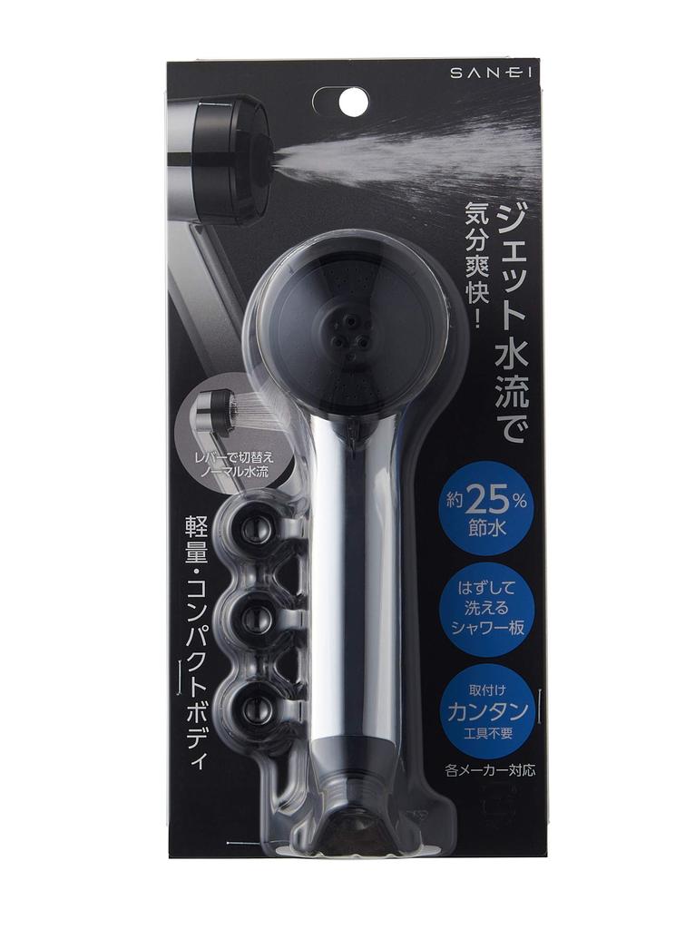 SANEI Company Sanei Faucet Shower Head Body Care Switching Plating Approximately Water Saving (former Name Seisakusho) Jet/Shower 25% PS3051-81XA-C