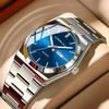 Analog Mens Watches Silver: Wrist Watches with Date Easy To Read - Dress Stainless Steel Watch for Men Gifts for Husband