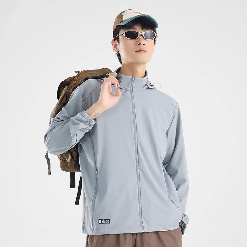 Cool and Breathable Sunscreen Clothes Women's Summer Loose and Light Breathable Hooded Casual Sunscreen Clothes Solid Color Breathable Perspiration