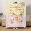 1pc, Duffy and Friends (11) Home Decor Flannel Blanket Perfect Gift for Bedroom, Living Room, Travel, Camping, Car