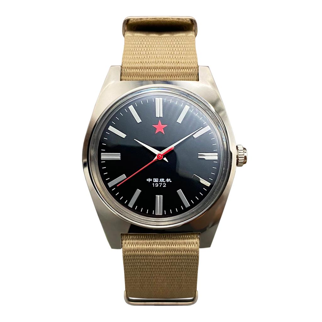 Mens Mechanical Watch Shanghai 8120 Manual Mechanical Movement 36Mm Retro Chinese Watch Suitable for Men’s Gifts