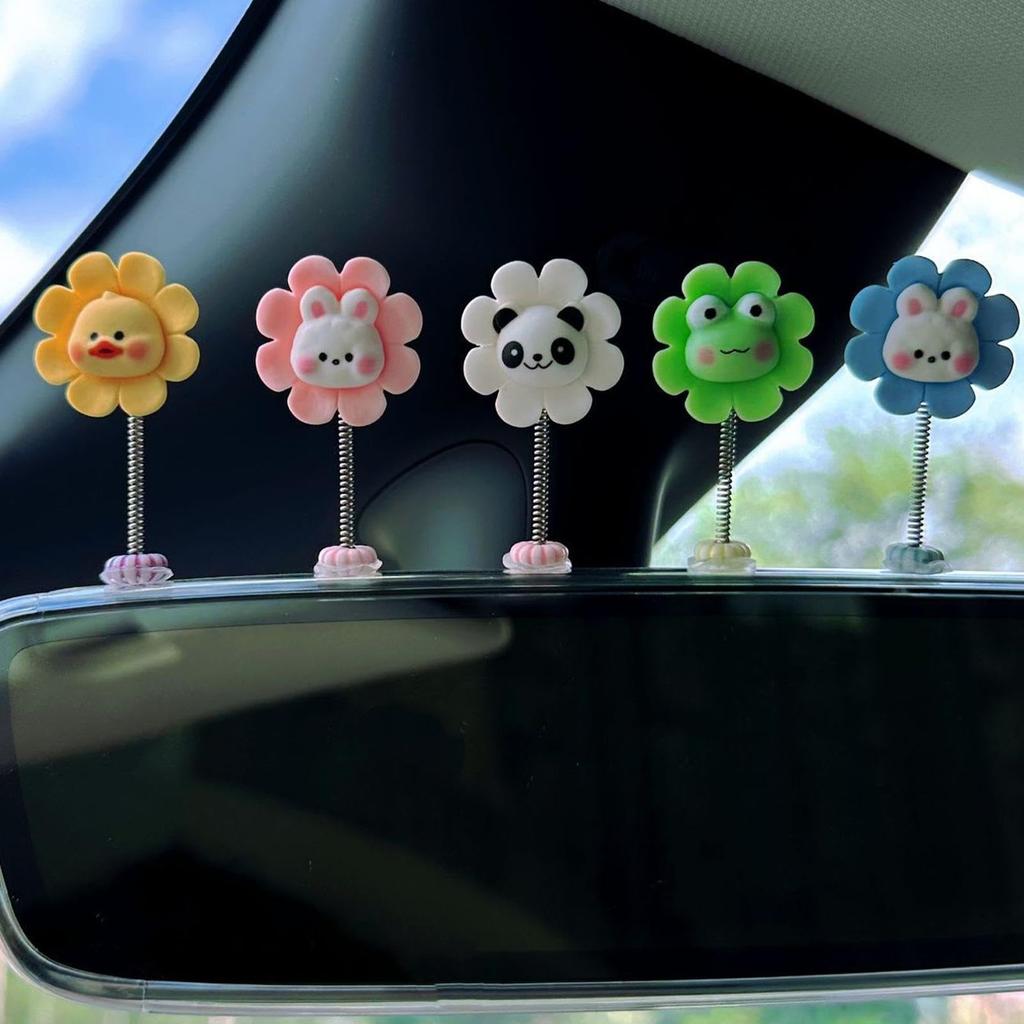 Car Dashboard Decoration, Car Dashboard Decor | 5 Pcs Vista Shake Head Cute Mini