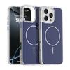 KEYSION Luxury Magnetic Case for MagSafe for iPhone 14 15 16 Pro Max Soft TPU+PC Wireless Charging Shockproof Phone Back Cover