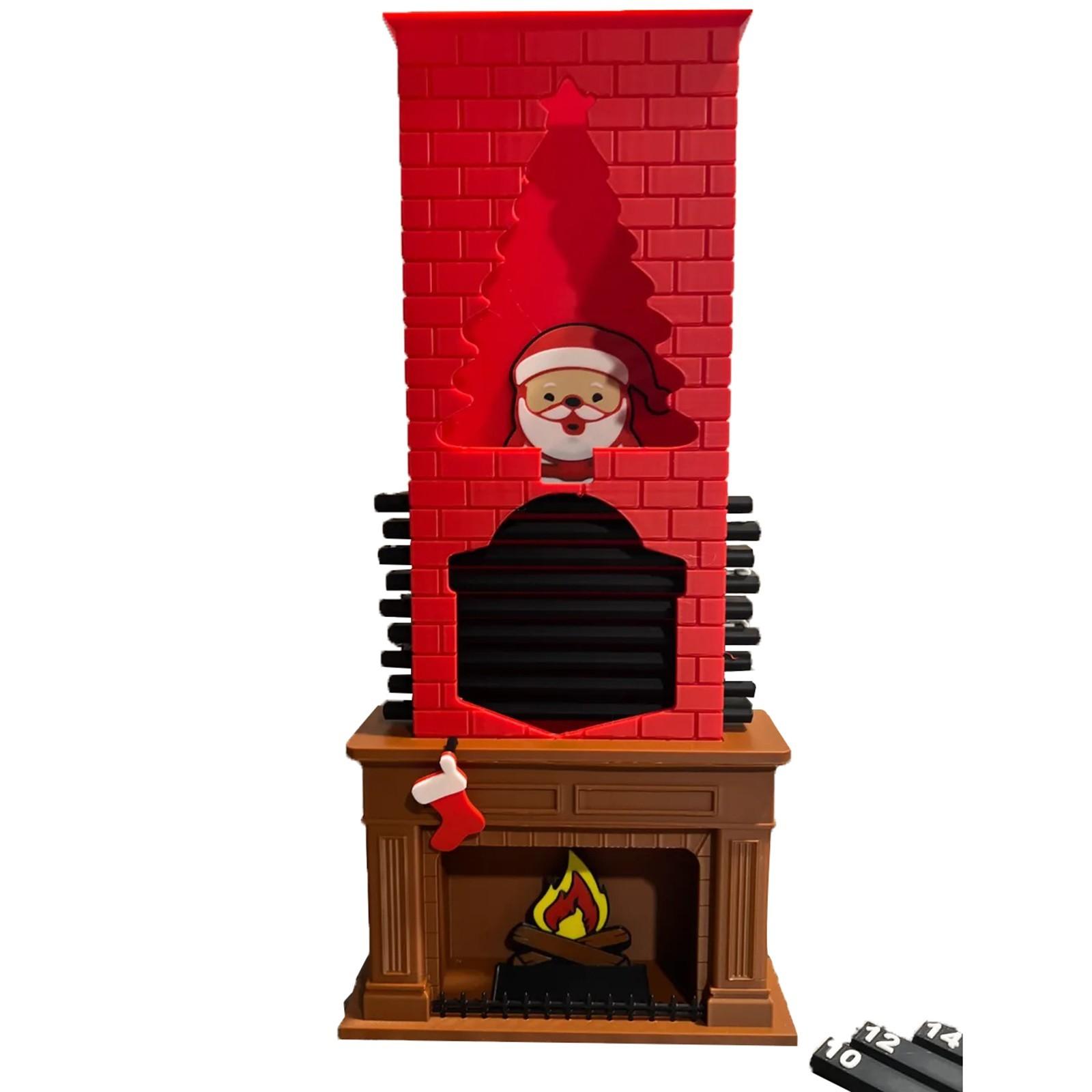 

3D-печатная рождественская игрушка обратного отсчета до Адвента One Size красный