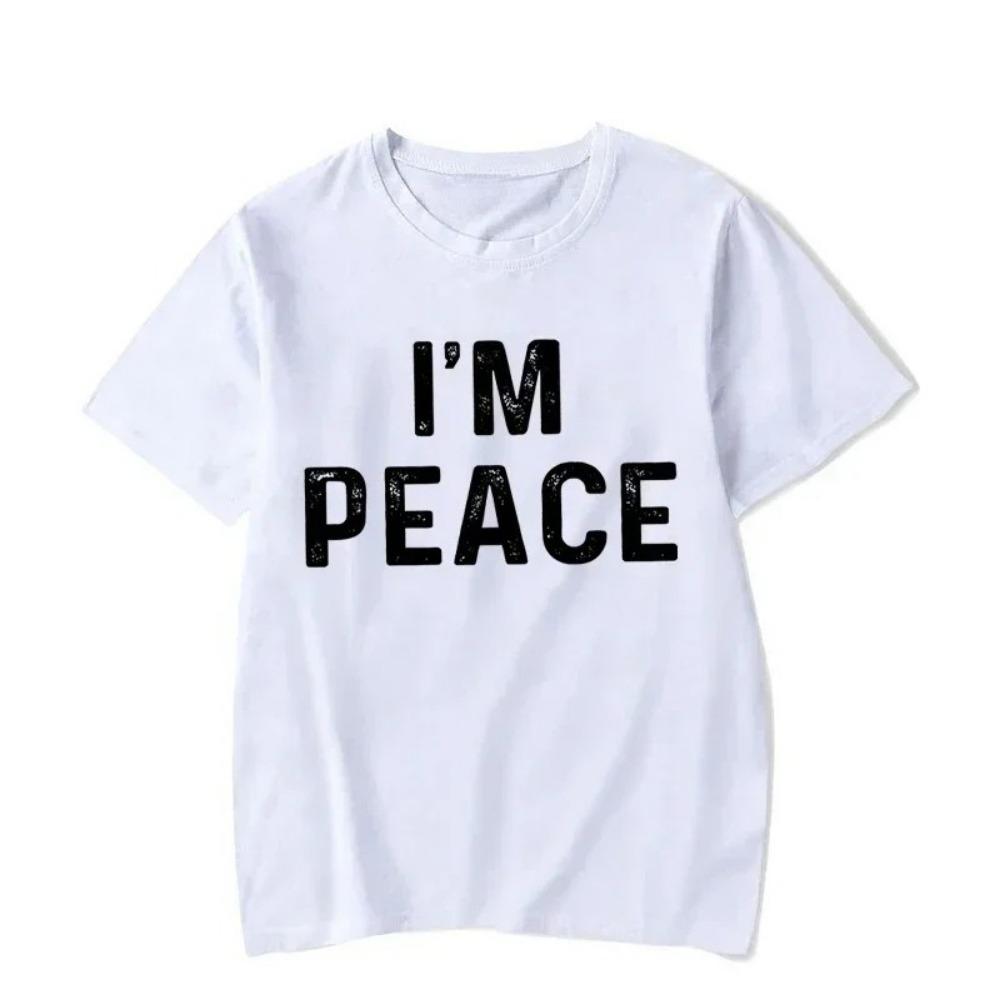 I Come in Peace I'm Peace Funny Matching Couples I Come in Peace Couple Matching Women TShirt Lovers Men Tshirts Tee Y2k Clothes