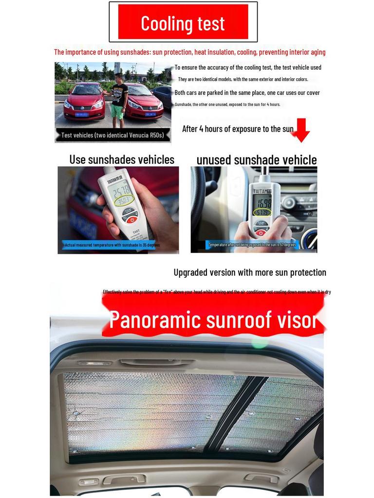 Vision S1/X3 Heat-Insulating Sunshade for Windshields and Side Windows