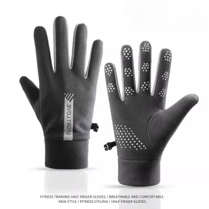 Sports Warm Gloves for Men and Women Waterproof Riding Velvet Windproof Cold Protection Couple Driving Anti-slip Touch Screen