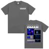 Omar Courtz Por Si No Estoy 2026 World Tour Grafica Copertina T-shirt 2026 Estate Nuova Unisex Unisex Cotone T-shirt Street Wear Y2K