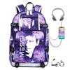 Football Printed Student Backpack Multifunctional Usb Interface Large Capacity Leisure Travel Backpack