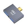2 In 1 Type-C USB3.0 Hub Docking Station Male Type-C Computer Splitter Female 10Gbps For Laptop O9B4