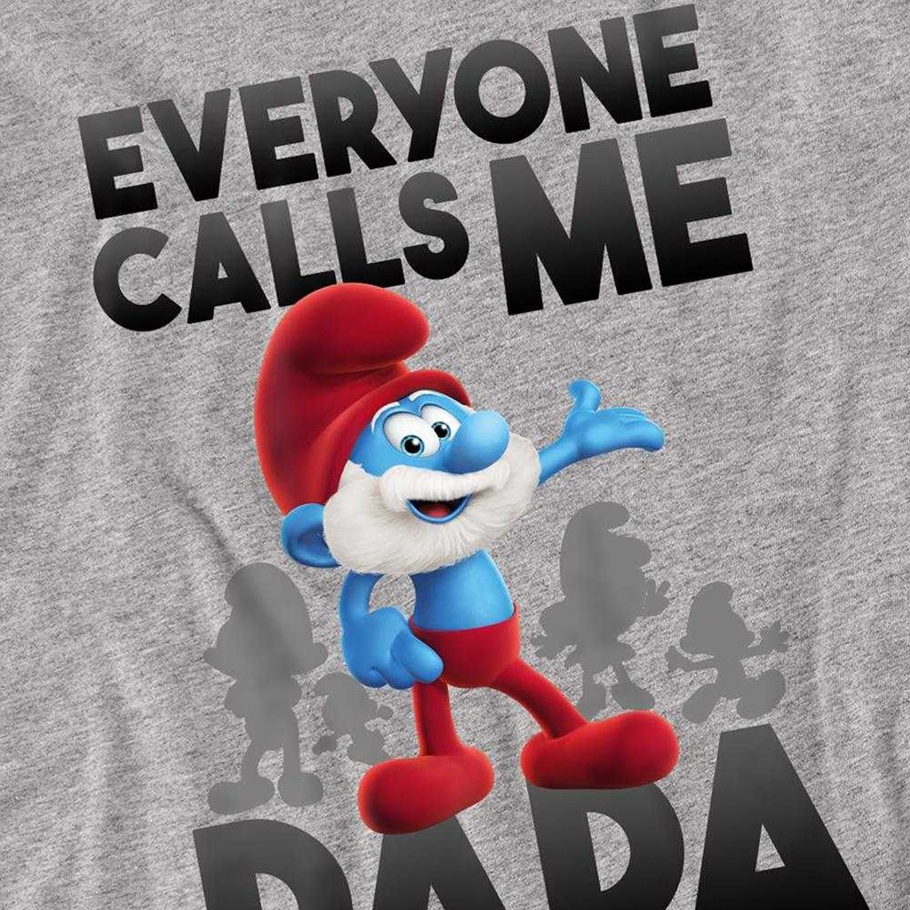 The Smurfs Mens Call Me Papa Smurf Long-Sleeved T-Shirt