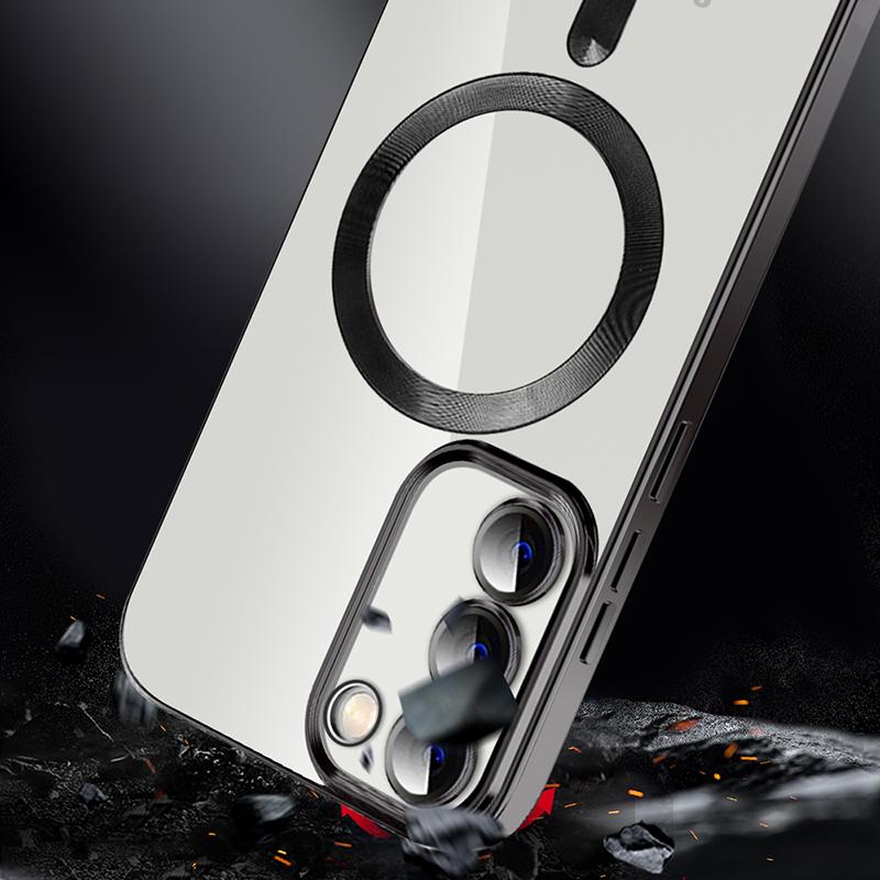 Magnetic Case for Samsung Galaxy S23 Compatible with MagSafe TPU+PC Camera Protection Phone Cover