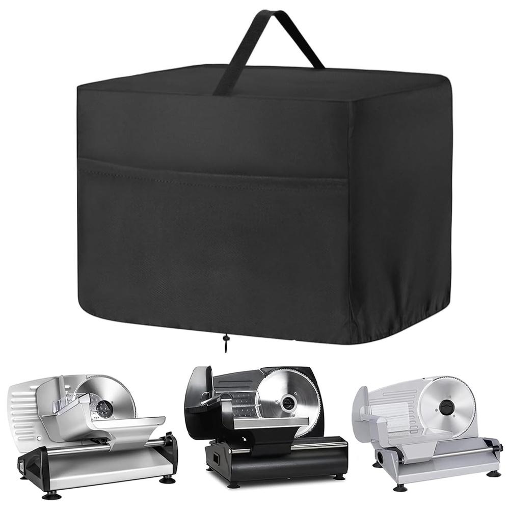 Protective Dustproof Cover for ELITE OSTBA Meat Slicer 15x11x11 Inch Waterproof Oxford Fabric with Storage Pockets