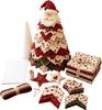 Quilted Christmas Tree Set – Vintage Santa Claus