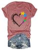 New Womens shortsleeved casual Tshirt accept understand love printed summer fashion loose top with shortsleeved pullover