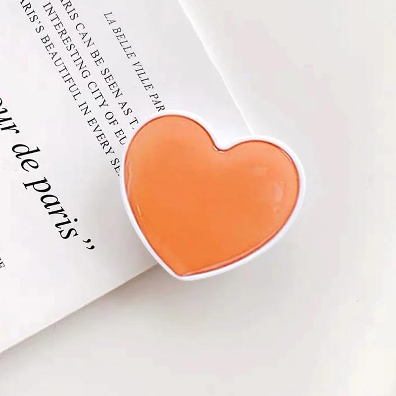 1116 Heart Shaped Phone Socket Holder Finger Grip Bracket Support Telephone for IPhone 11 11 11 Samsung Pocket Socket Stand