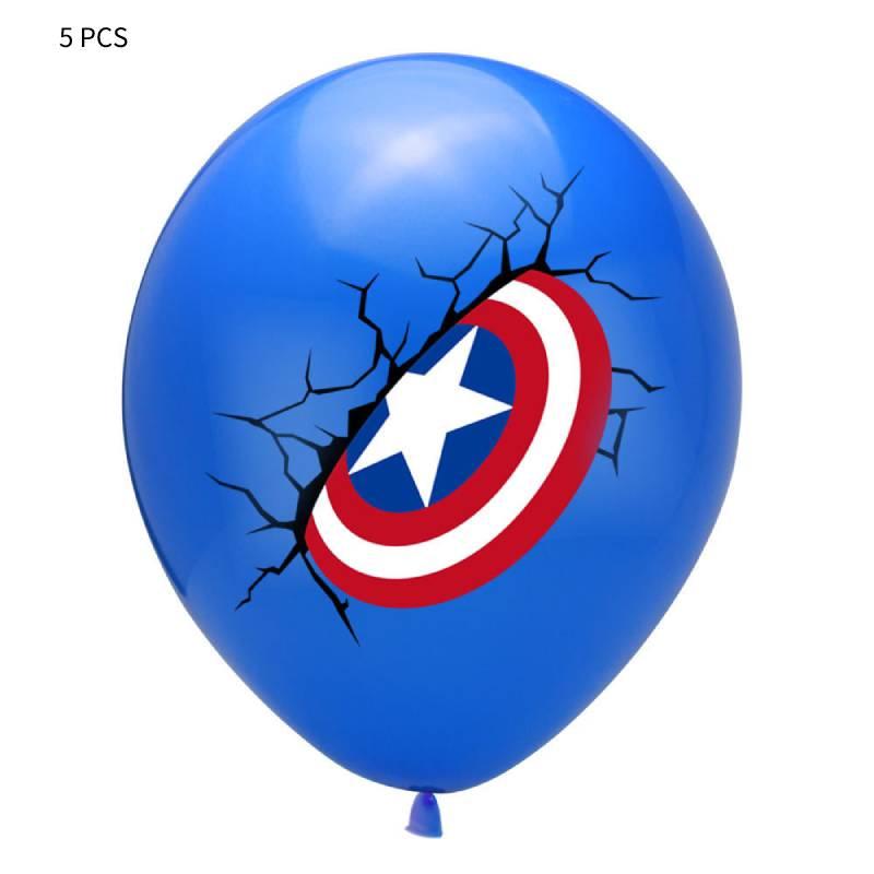 Superhero Themed Party Balloons 12 Inch Captain America Spiderman Hulk Latex Balloons