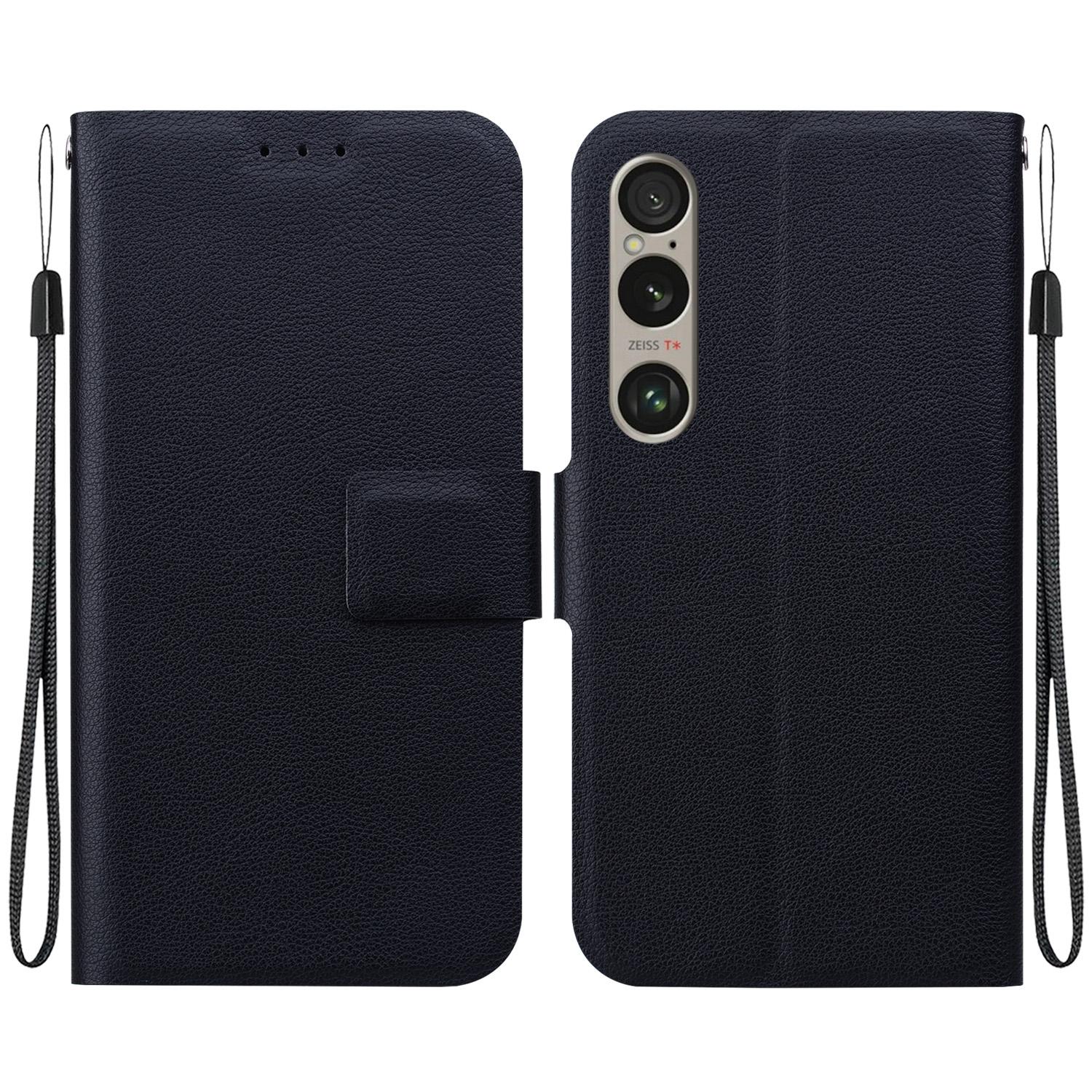 

Роскошный ультратонкий кожаный чехол для Sony Xperia 10VI 5V 5VI 1VI ACE3 5III 10III Магнитный флип-чехол для Sony Xperia L4 L3 XZ3 Телефон-кошелек-кобура Sony Xperia 10 VI чёрный