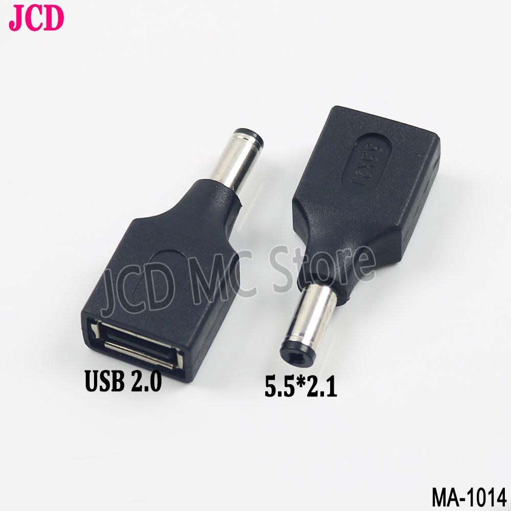 1/2/5Pcs Laptop Tablet USB 2.0 Female to DC 2.5x0.7 3.5x1.35 4.0x1.7 4.8x1.7 5.5x2.1/2.5mm Male Power Jack Connector Adapter