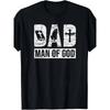 European Sizes for Man Graphic T-Shirt - Men’s Casual Short Sleeve Crew Neck Tee with Cross & Feather Design - Perfect Gifts, Fathers Day Tshirt