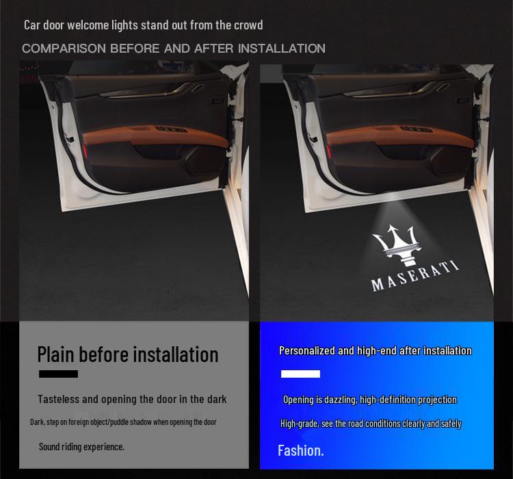 Maserati Levante & Ghibli Door Welcome Projector Light